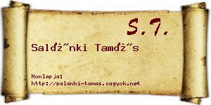 Salánki Tamás névjegykártya